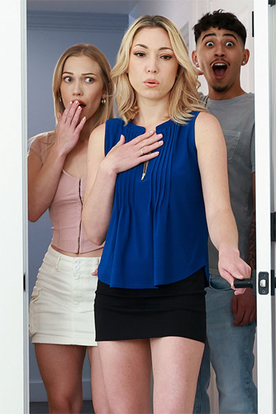 Diana Grace and Lily Lebeau in They Caught Us Watching Porn at Mom Swapped