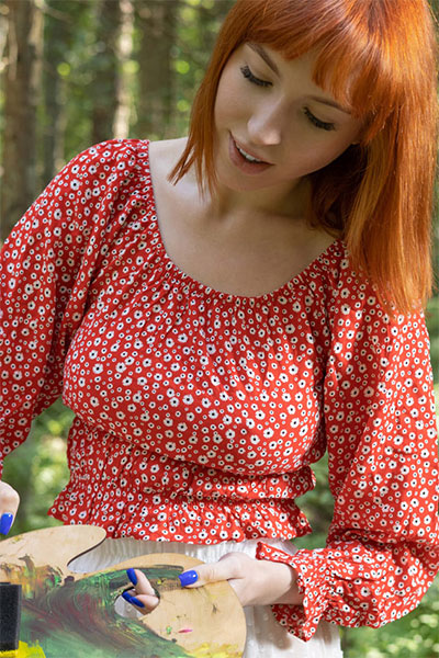 Monica I in Landscape at Femjoy