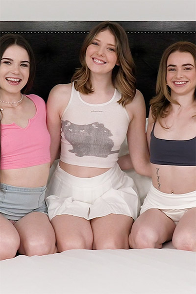 Lena, Megan & Nikki in So Glad We Finally Fucked at ExCoGiGirls