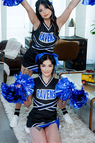 Rosalyn Sphinx and Asteria Jade in What Cheerleaders Do Best at Step Siblings