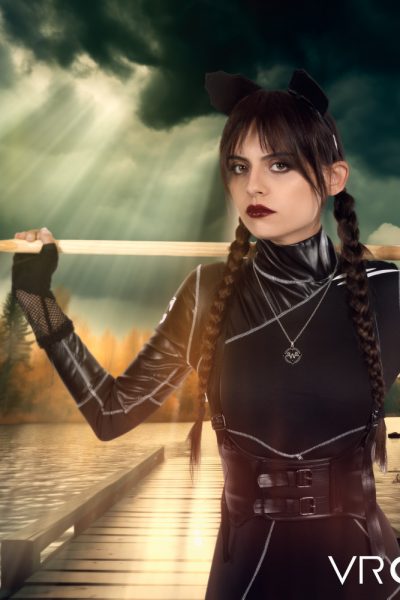 Angel Windell in Wednesday Addams A XXX Parody at VR Cosplay X Image #4