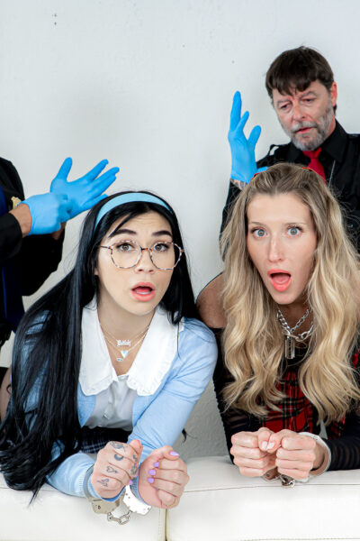 Addison Vodka and Delilah Dagger in The Final Straw: Naughty Shoplifters Get the Whore Treatment at Daughter Swap Image #12
