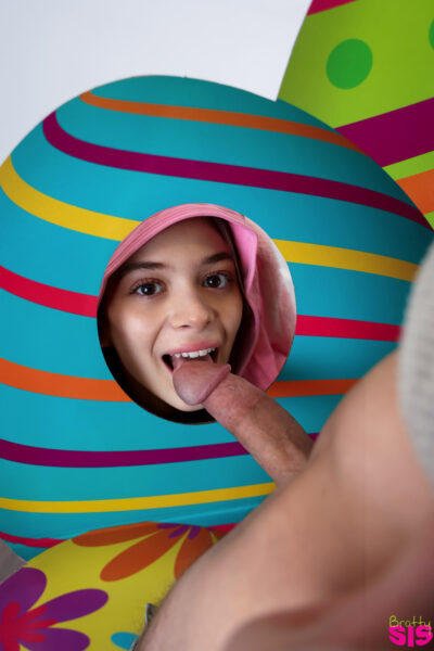 Molly Little from Bratty Sis scene Stepsister Has A Carrot Eating Contest This Easter Image #8