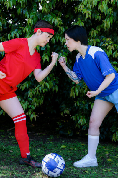 Raee Ripley, Rachel Ramsey and Jade Valentine from Tomboyz scene Heated Rivalry: Divided by Soccer, United by Cock Image #1