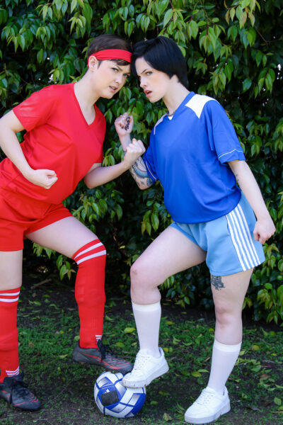 Raee Ripley, Rachel Ramsey and Jade Valentine from Tomboyz scene Heated Rivalry: Divided by Soccer, United by Cock Image #2