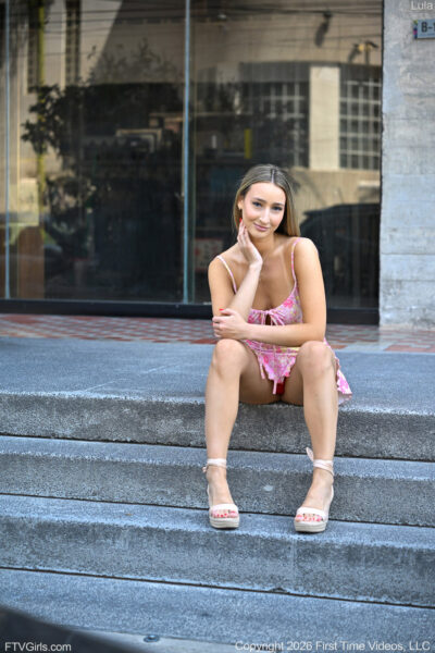 Lula from FTV Girls scene Pink Summer Dress Image #7