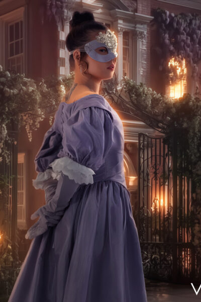 Lulu Chu from VR Cosplay X scene Bridgerton Lady In Silver A XXX Parody Image #3