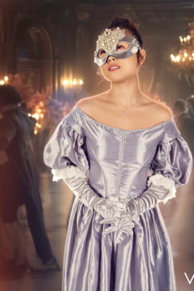 Lulu Chu from VR Cosplay X scene Bridgerton Lady In Silver A XXX Parody Image #4