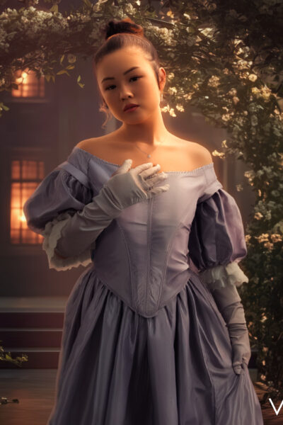 Lulu Chu from VR Cosplay X scene Bridgerton Lady In Silver A XXX Parody Image #7