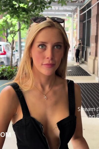 Shan from Braless Forever scene Takes Off Her Black Dress Image #2
