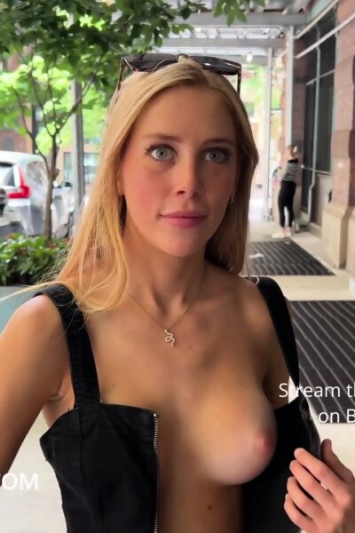 Shan from Braless Forever scene Takes Off Her Black Dress Image #3